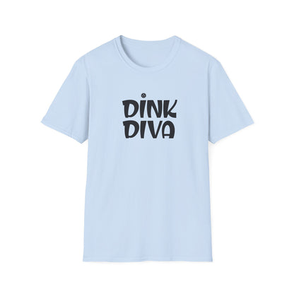 Women's Funny Pickleball T-shirt - Dink Diva Blue
