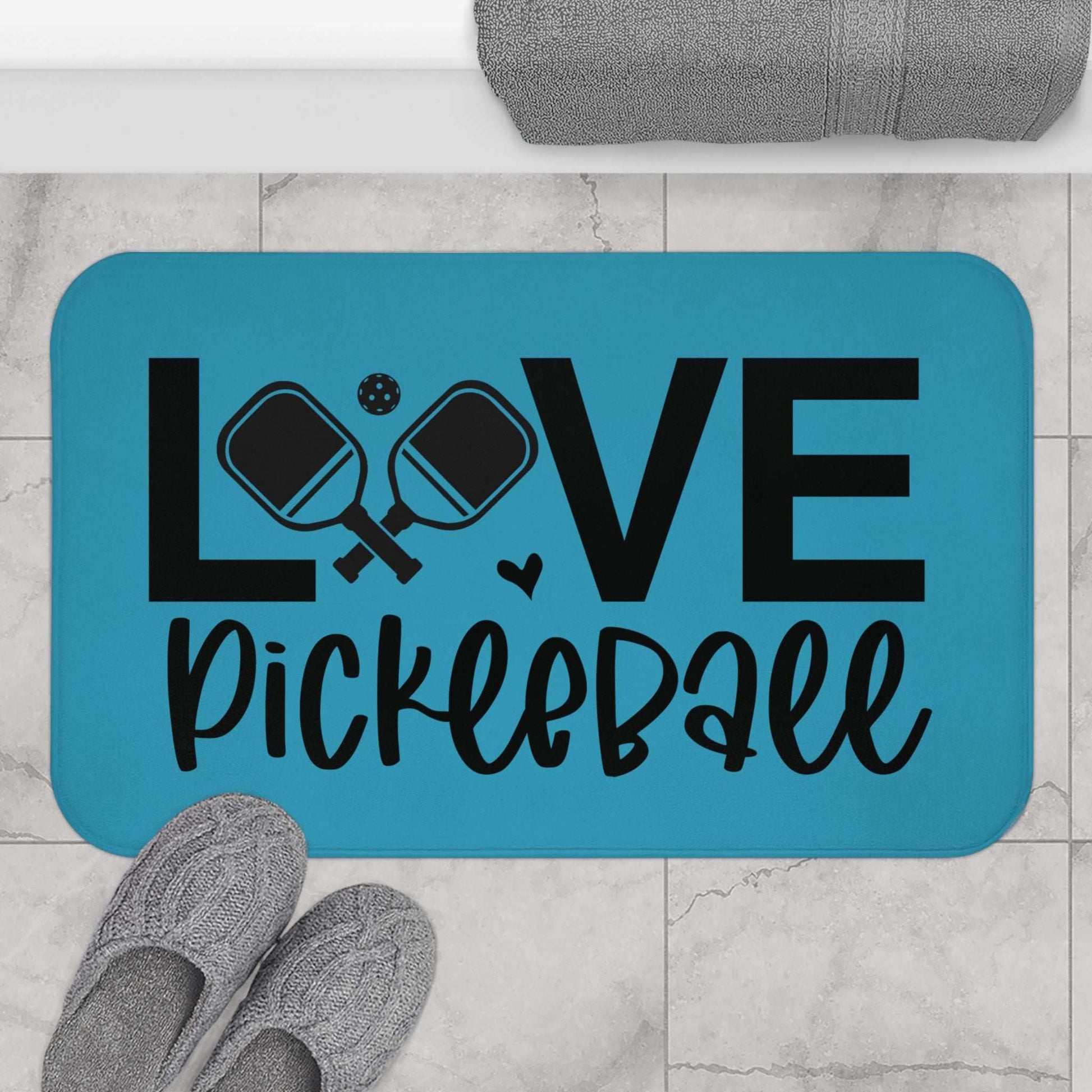 Pickleball Vibrant Bath mat - Love Pickleball