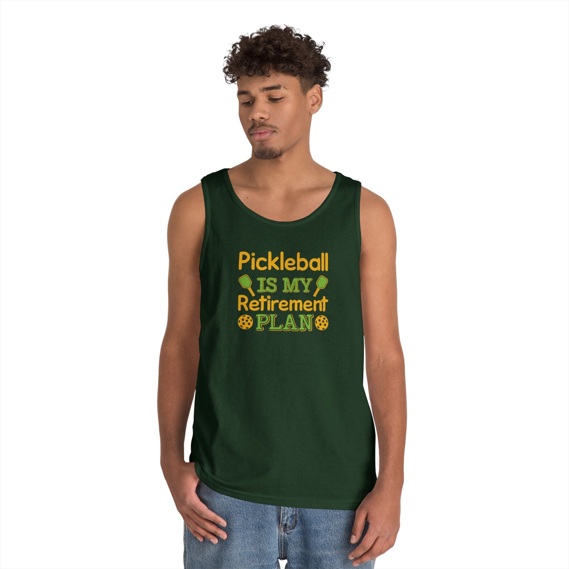 Men's Funny Pickleball Tank Top - Pickleball Is My Retirement Plan