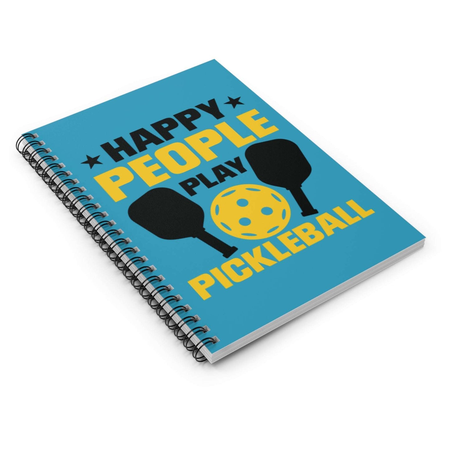 Pickleball Colorful Notebook - Happy People Play Pickleball