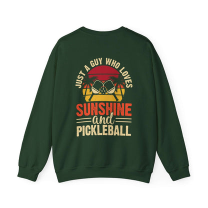 Men's Cool Pickleball Sweatshirt - Just a Guy Who Loves Pickleball