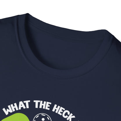 Women's Funny Pickleball T-shirt - What the Heck Is Pickleball?