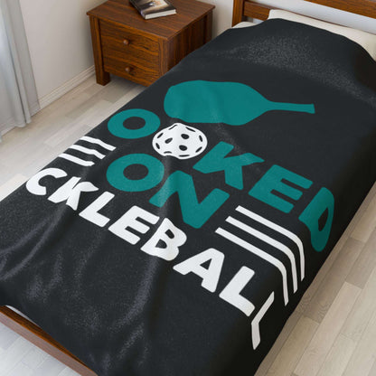 Pickleball Bold Blanket - Hooked on Pickleball