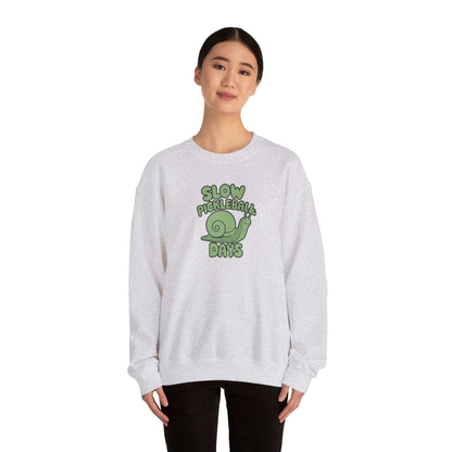 Women's Comfy Pickleball Sweatshirt - Slow Pickleball Days
