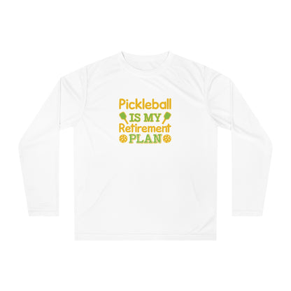 Men's Pickleball Long Sleeves top - Pickleball is my retirement plan White