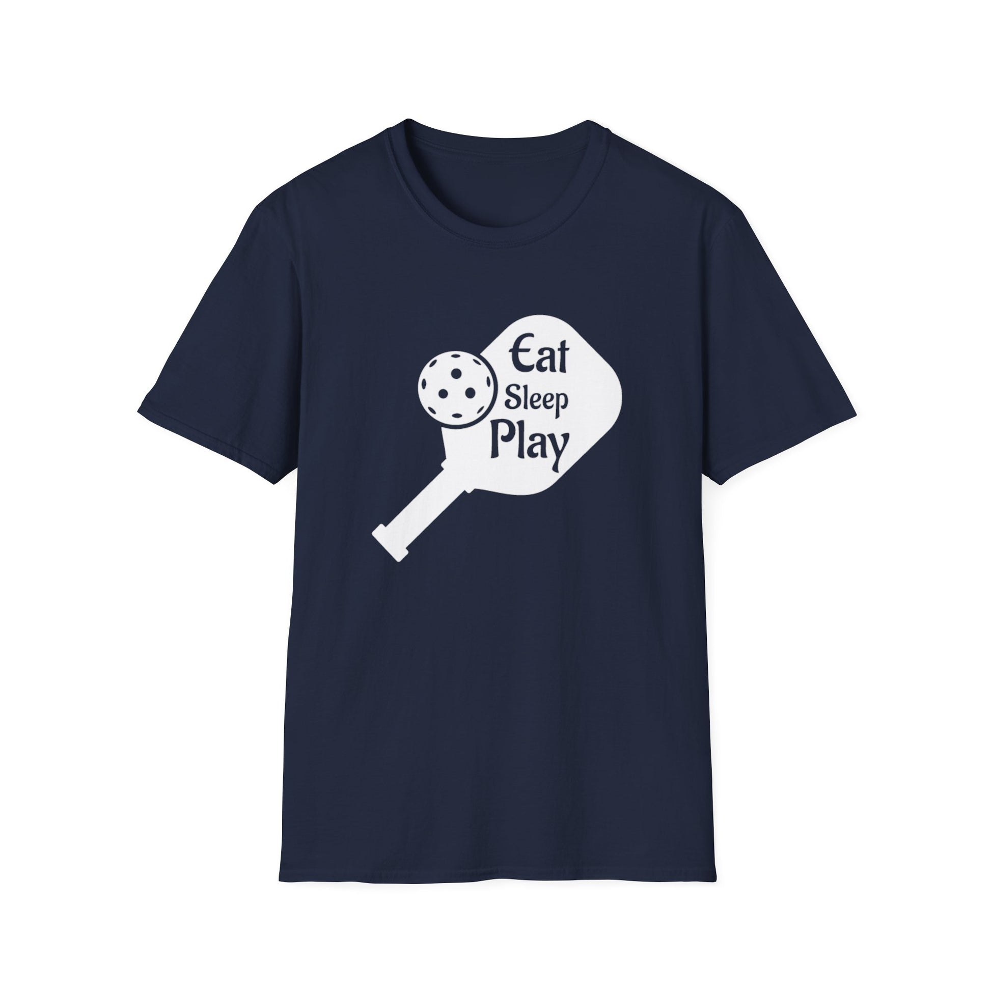 Women's Lightweight Pickleball T-shirt - Eat Sleep Play Navy