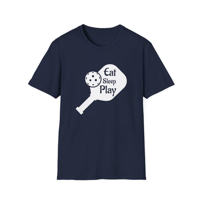 Women's Lightweight Pickleball T-shirt - Eat Sleep Play Navy