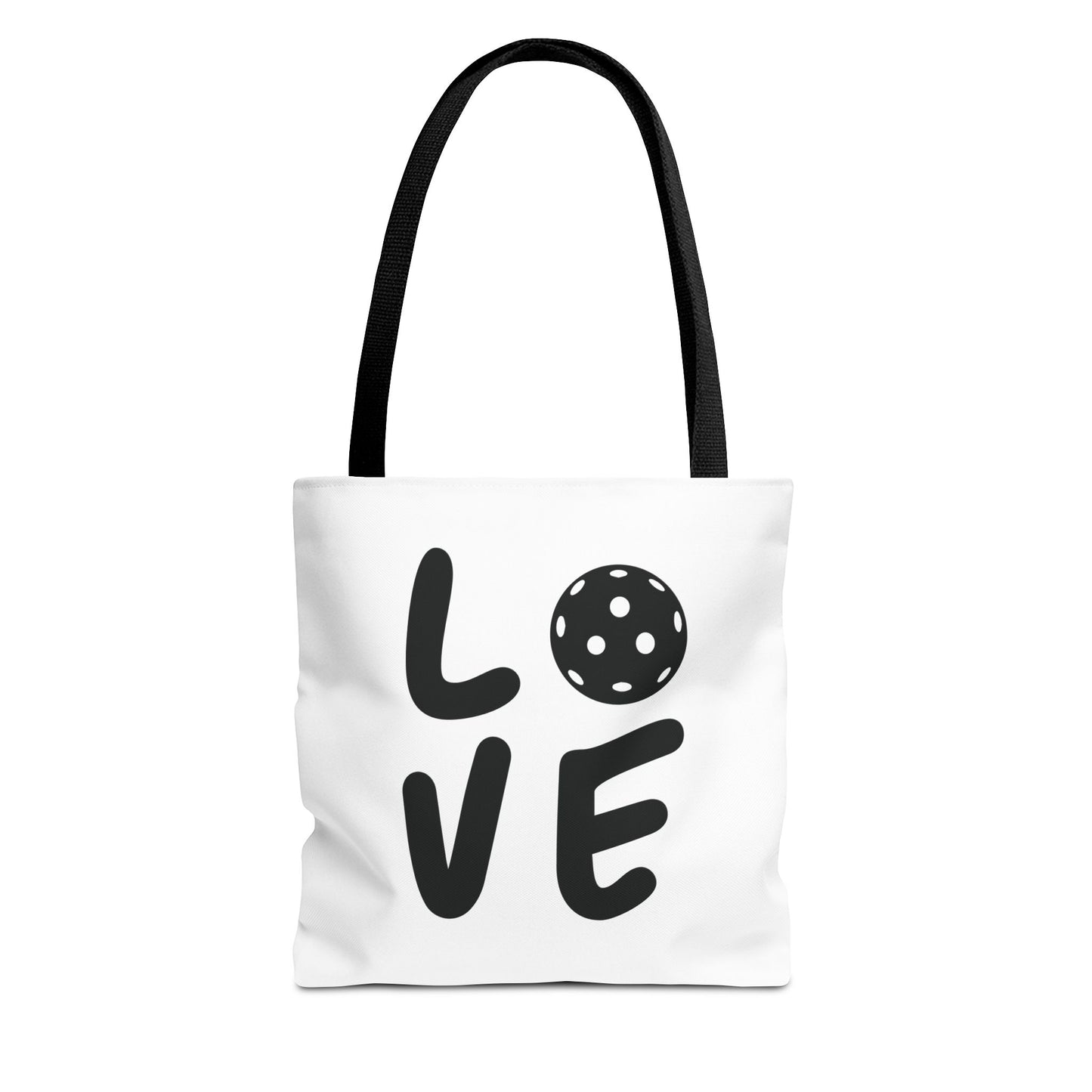 Pickleball Fun Tote Bag - Love with Pickleball Black