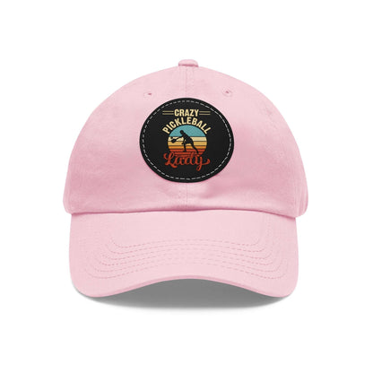 Funny Pickleball Cap - Crazy Pickleball Lady Pink