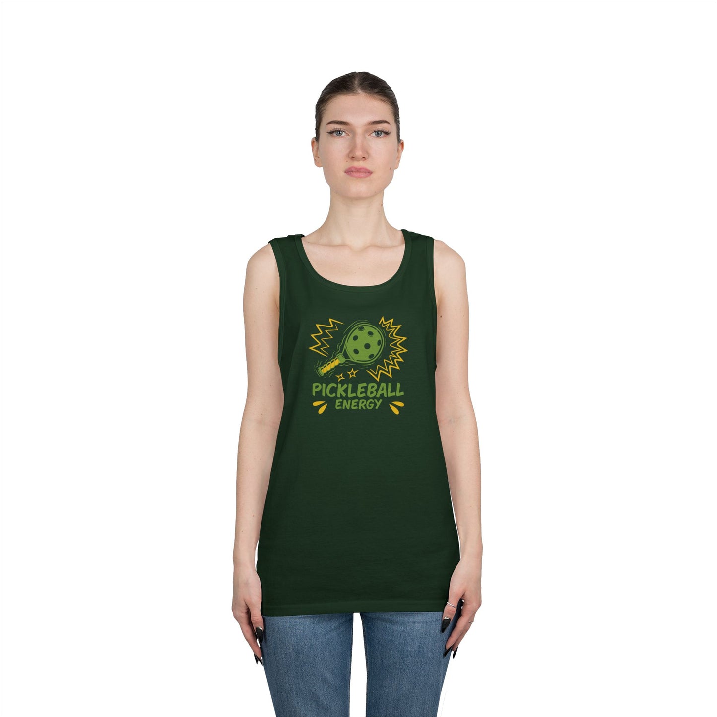 Women's Quirky Pickleball Tank Top - Pickleball Energy