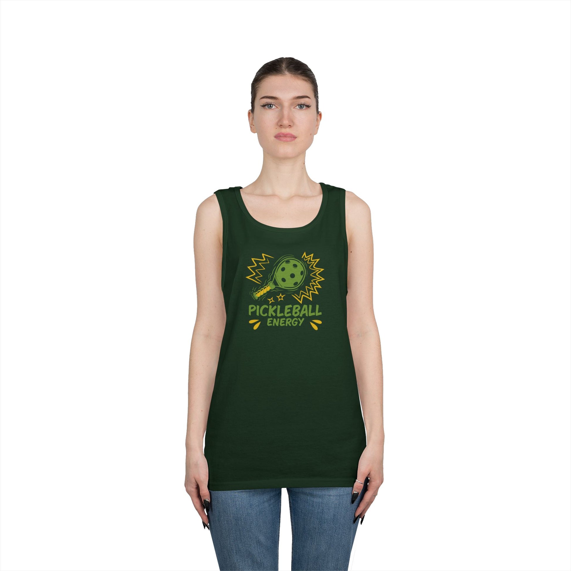 Women's Quirky Pickleball Tank Top - Pickleball Energy