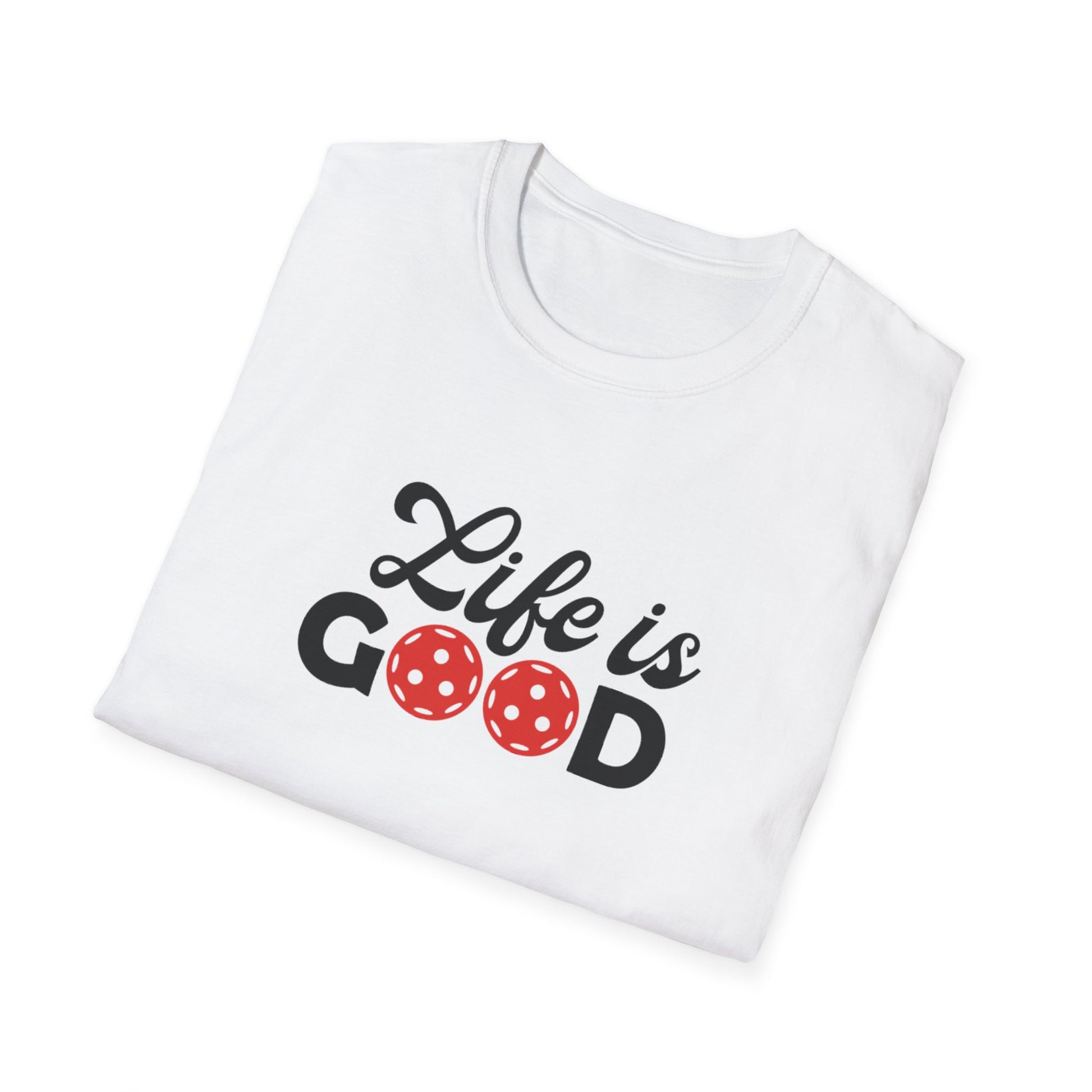 Women's Cute Pickleball T-shirt - Life is Good