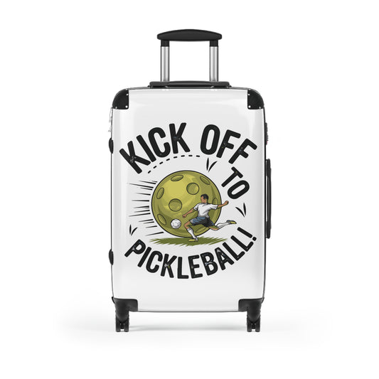Pickleball Durable Suitcase - Kick Off to Pickleball Black