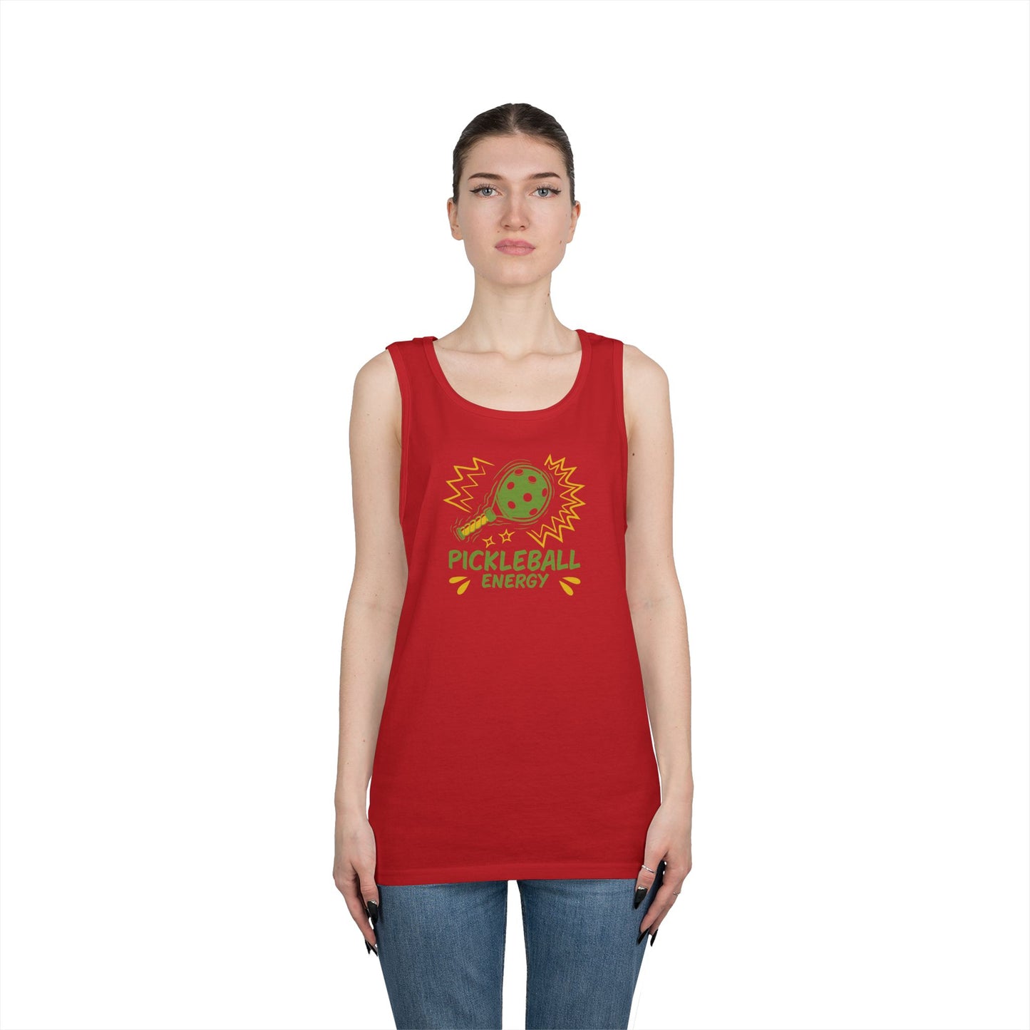 Women's Quirky Pickleball Tank Top - Pickleball Energy