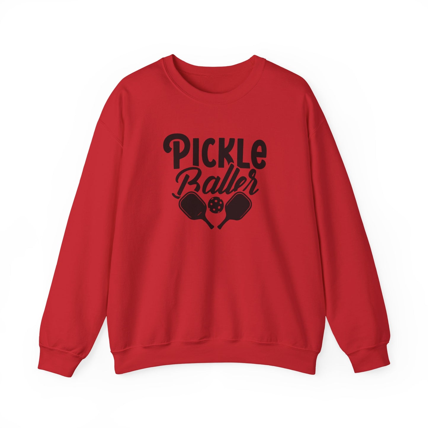 Men's Stylish Pickleball Sweatshirt - Pickleballer Red