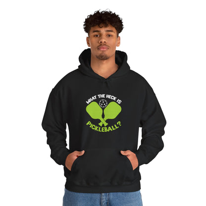 Men's Funny Pickleball Hoodie - What the Heck Is Pickleball?