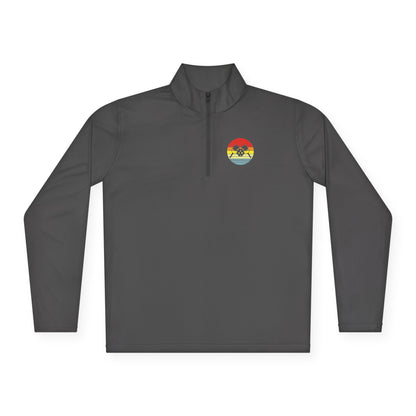 Women's Sporty Pickleball Pullover - Paddles Rainbow Gray