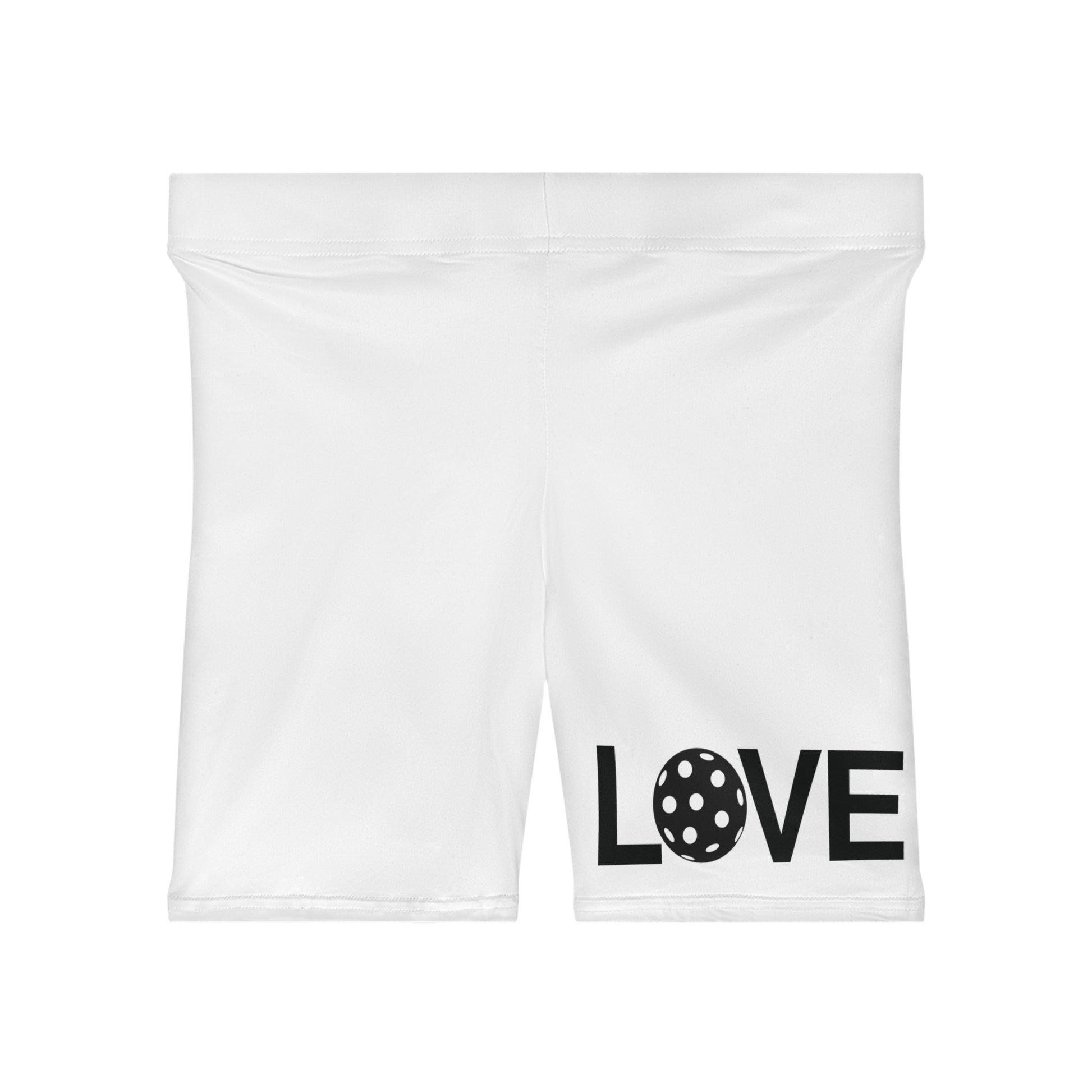 Women's Funny Pickleball Short - Love White
