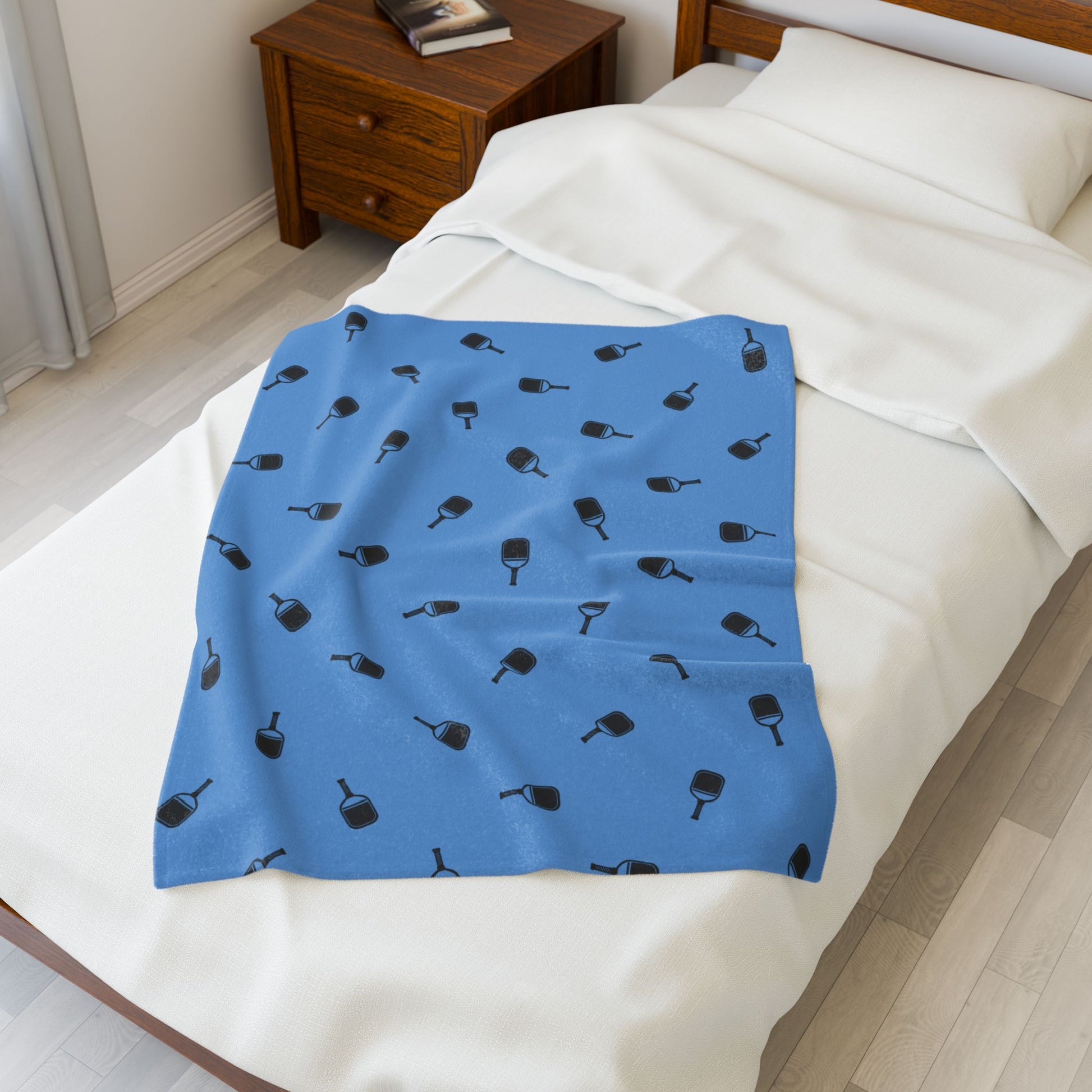 Pickleball Fun Blanket - Paddle Pattern