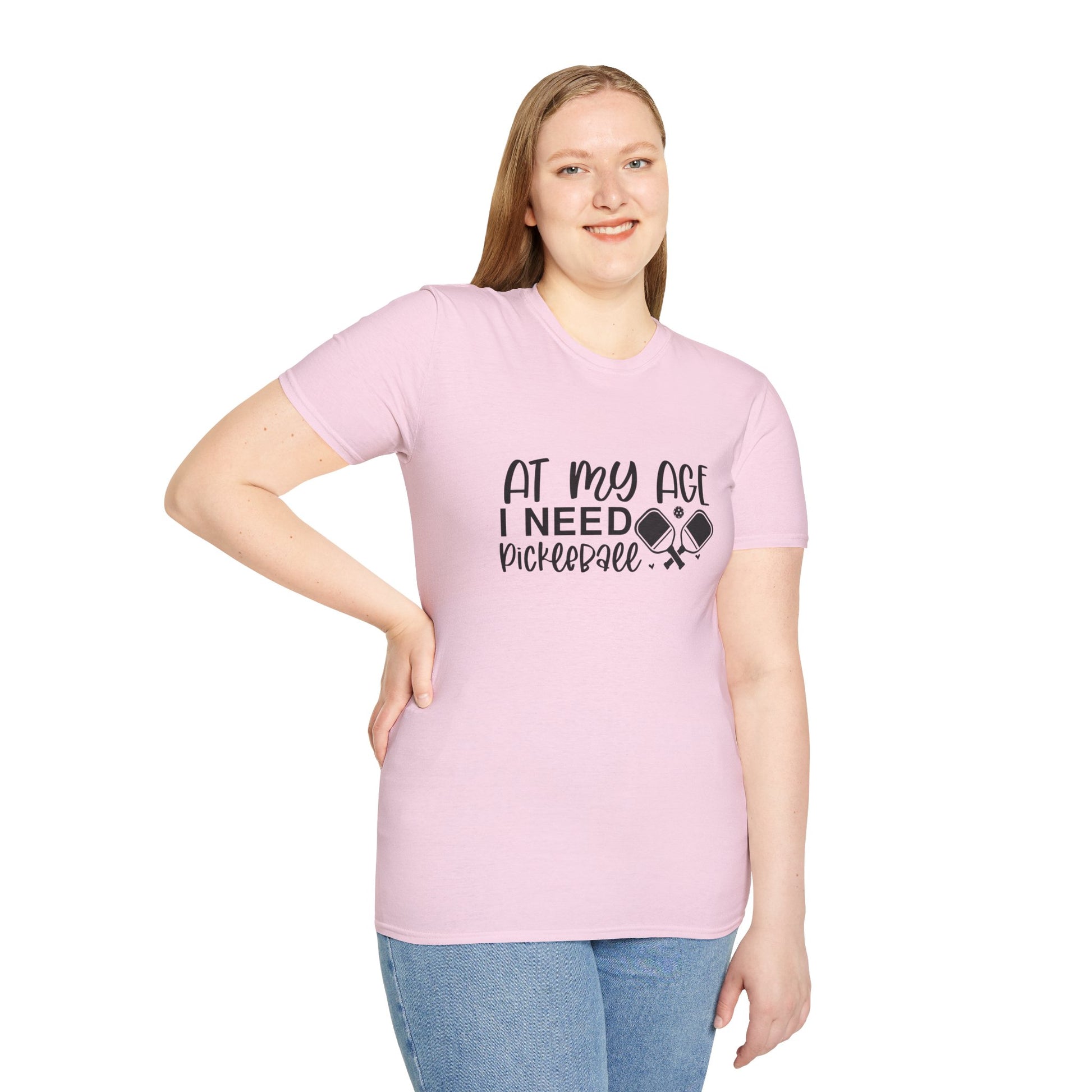 Women's Fun Pickleball T-shirt - At My Age I Need Pickleball