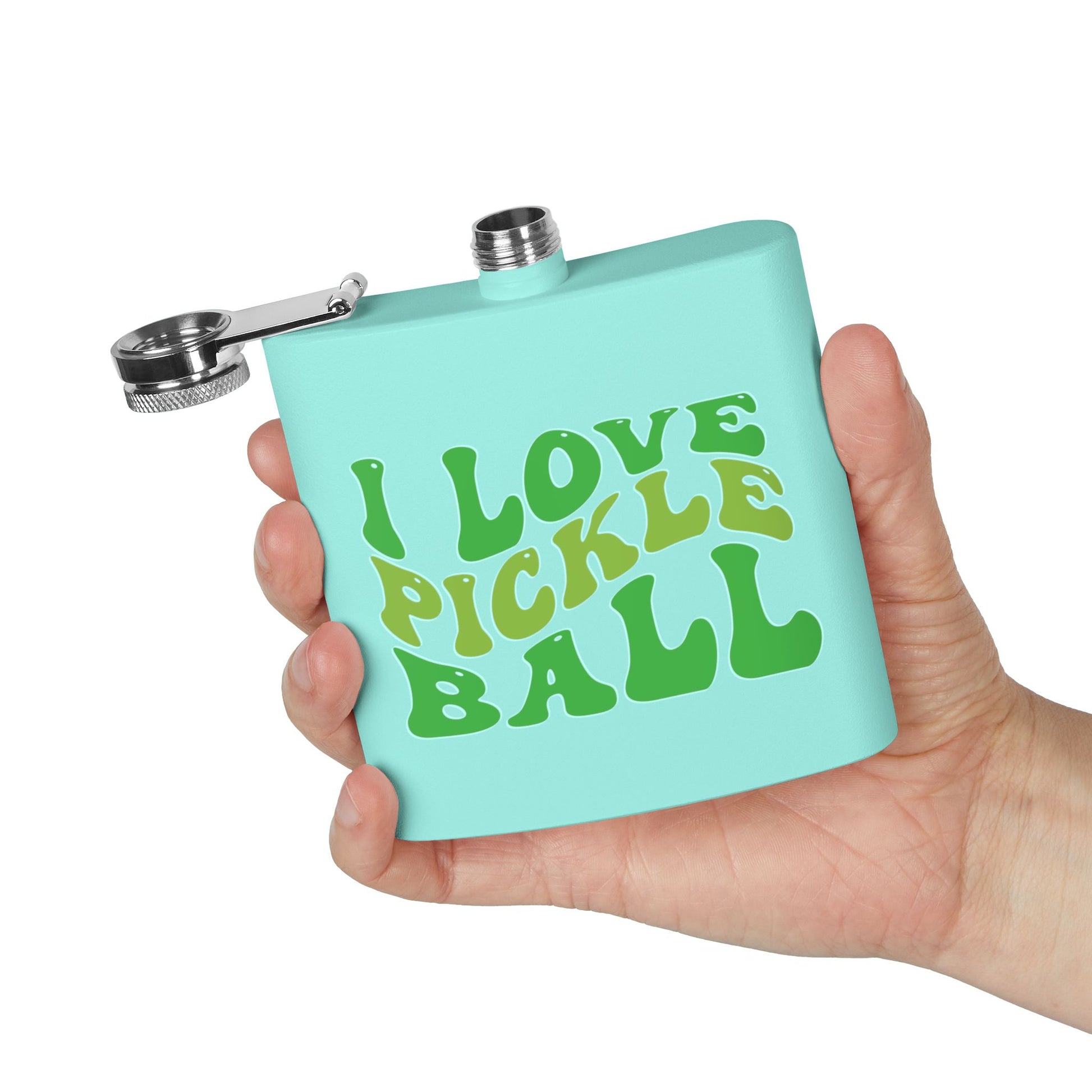 Pickleball Cute Flask - I Love Pickleball