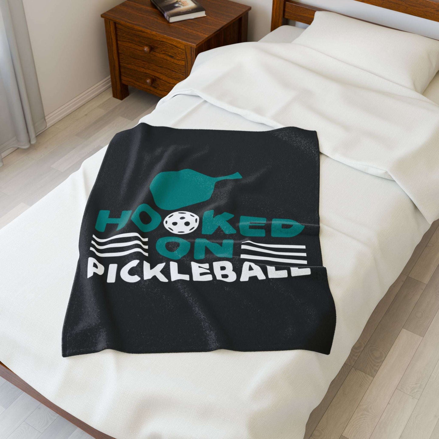 Pickleball Bold Blanket - Hooked on Pickleball