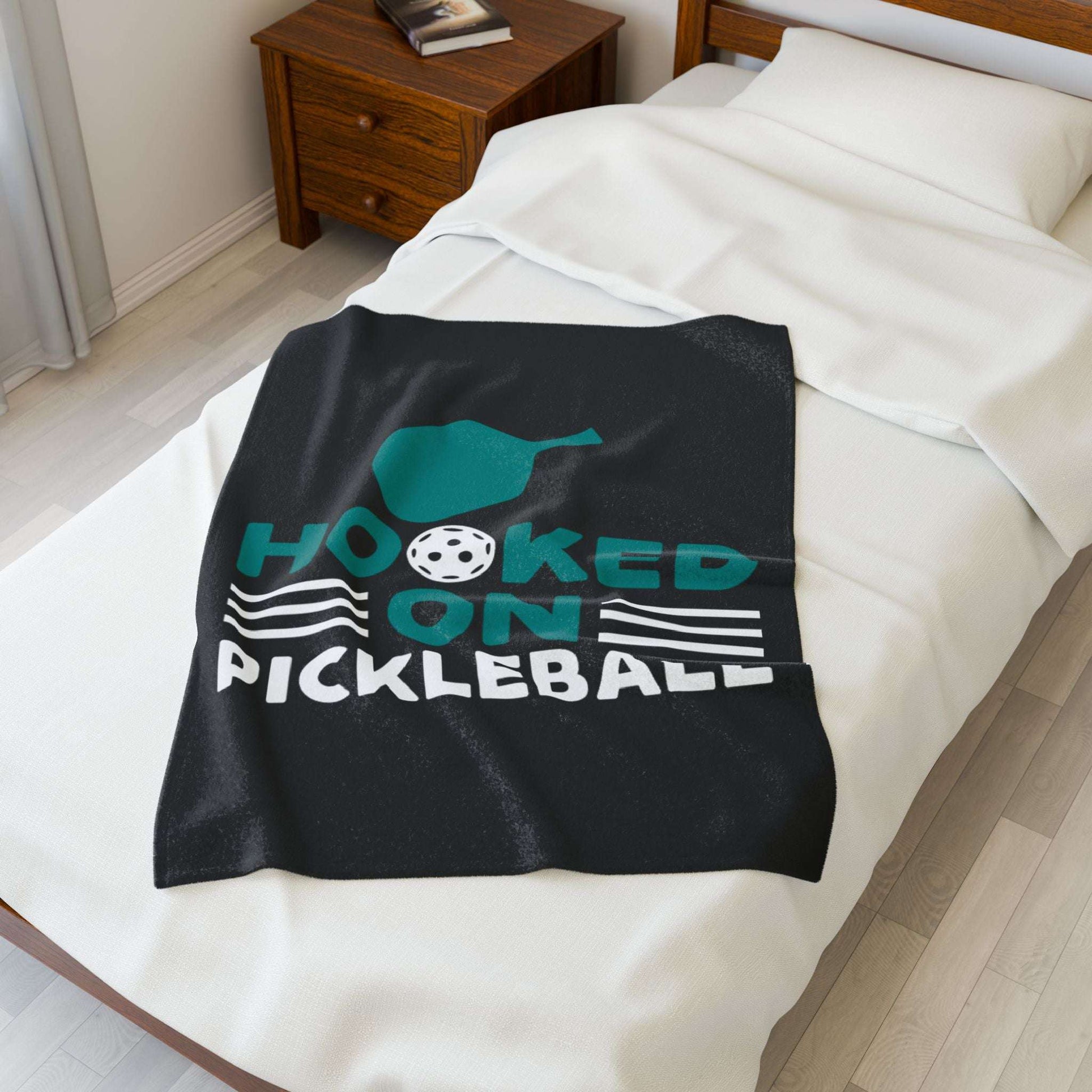 Pickleball Bold Blanket - Hooked on Pickleball