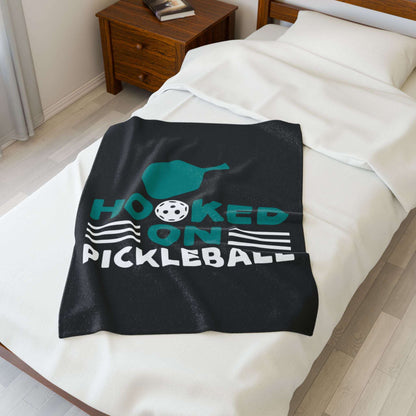 Pickleball Bold Blanket - Hooked on Pickleball