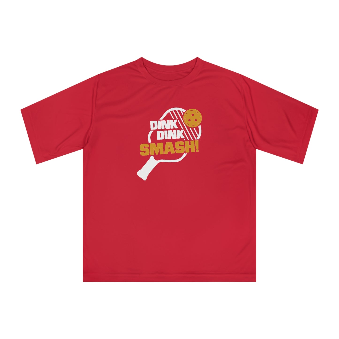 Men's Cool Pickleball T-shirt - Dink Dink Smash Red