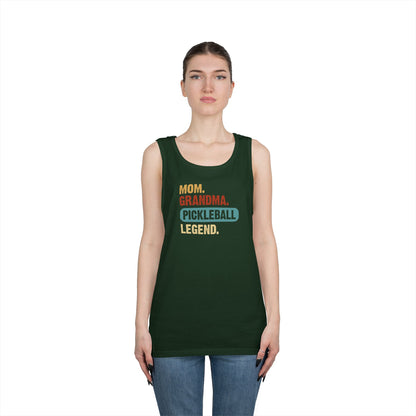 Women's Durable Pickleball Tank Top - Mom Grandma Pickleball Legend