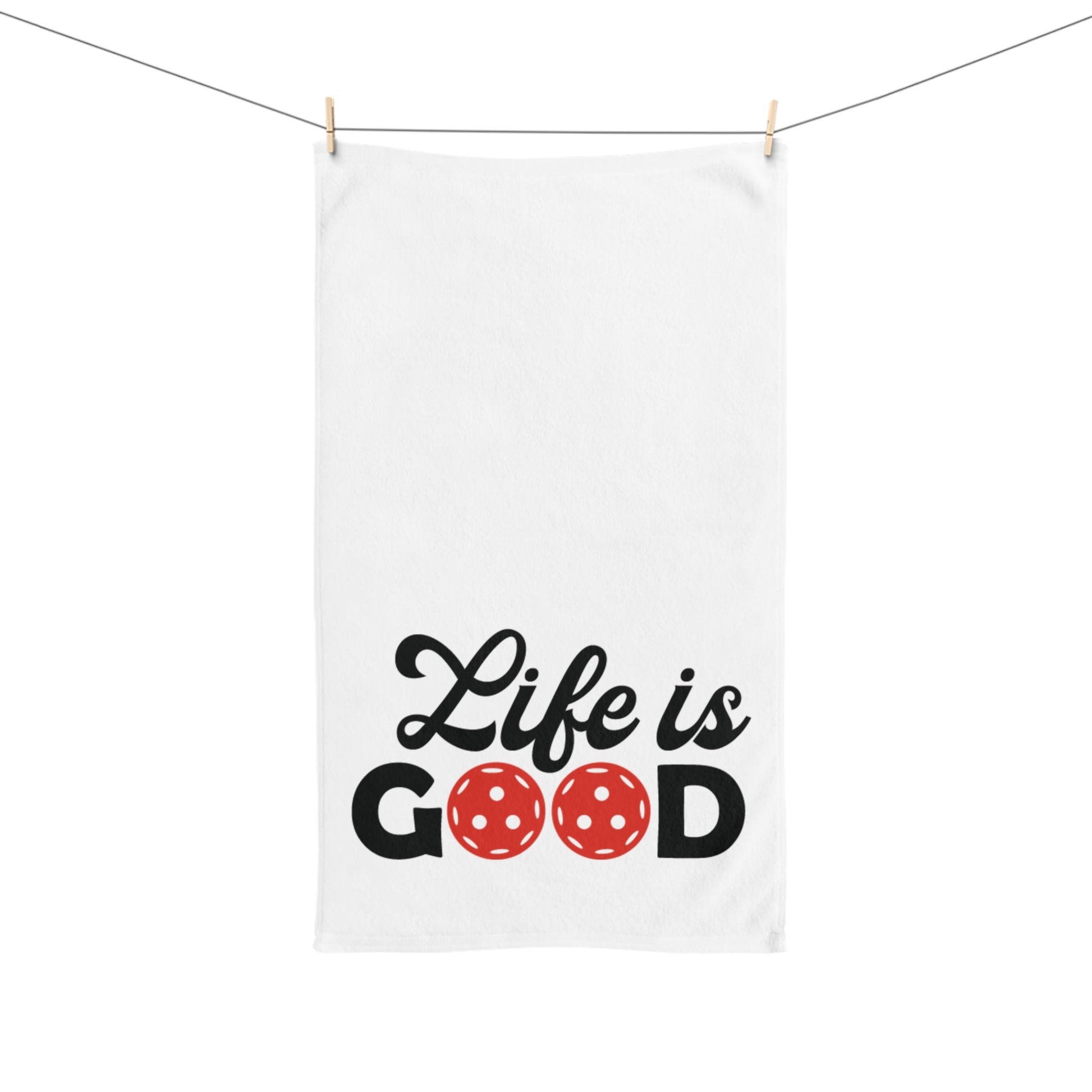 Pickleball Durable Hand Towel - Life Is Good