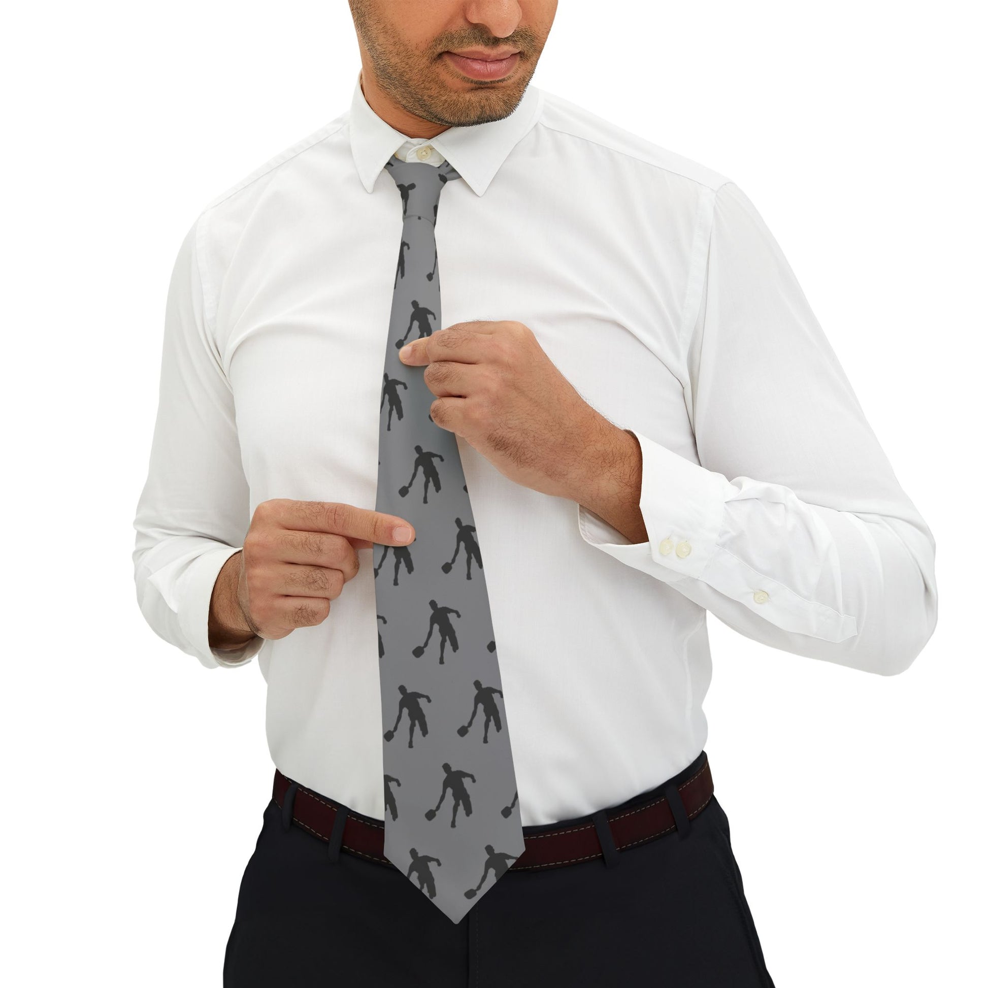 Men's Funny Pickleball Necktie - Pickleball Player