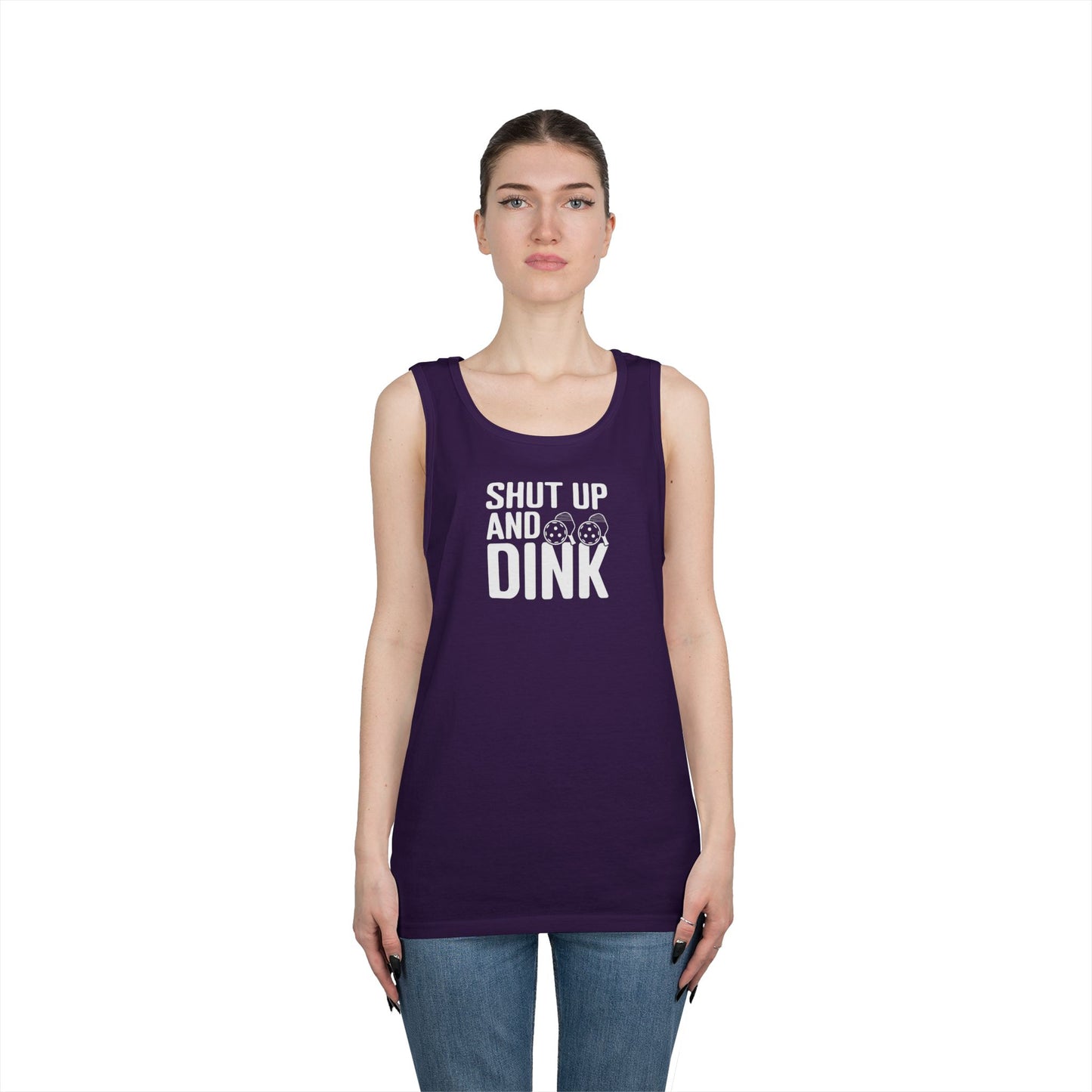 Women's Lightweight Pickleball Tank Top - Shut Up and Dink