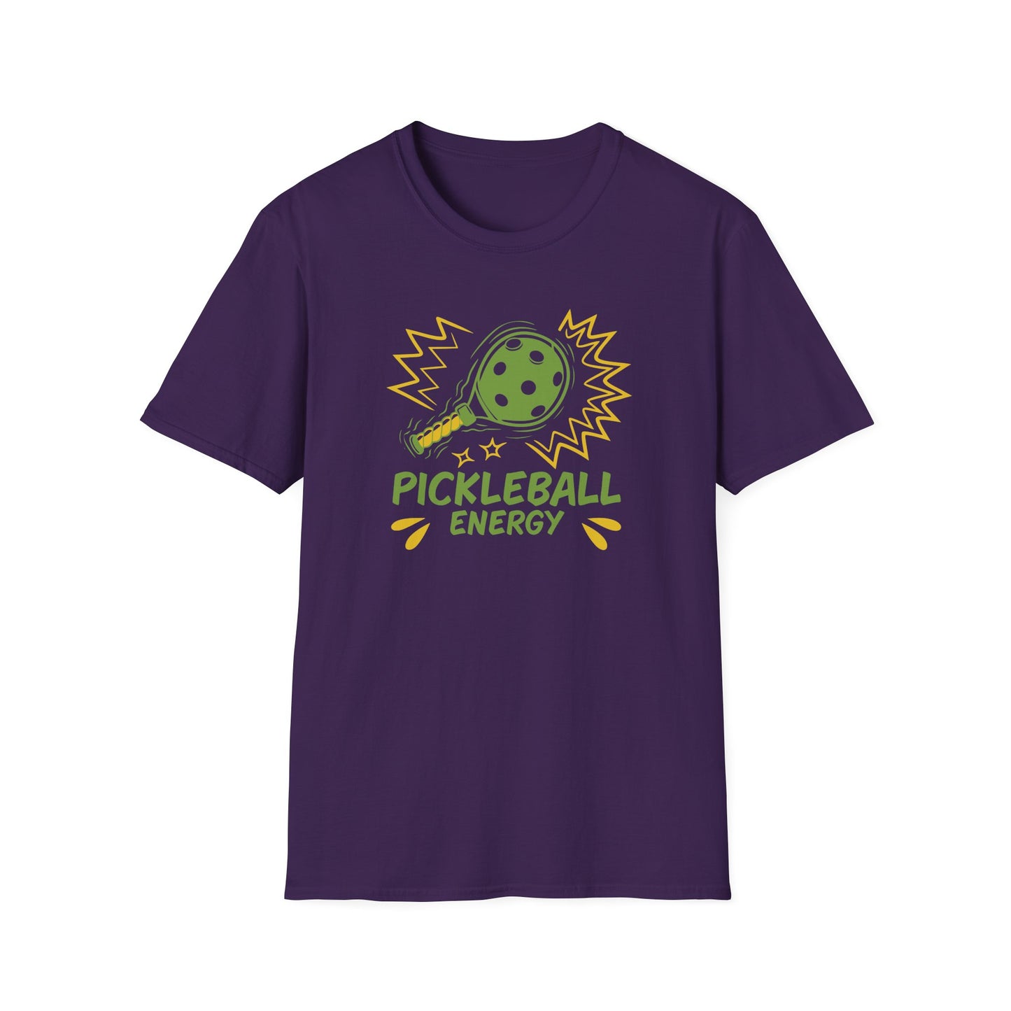 Women's Vibrant Pickleball T-shirt - Pickleball Energy Purple
