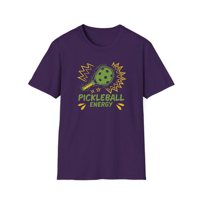 Women's Vibrant Pickleball T-shirt - Pickleball Energy Purple