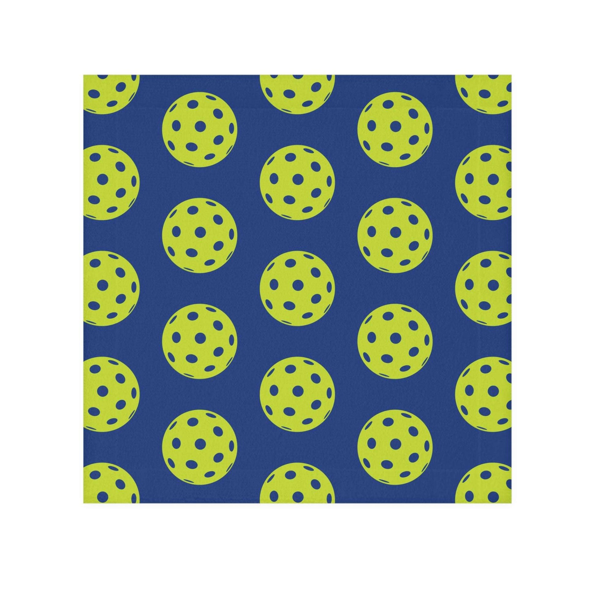 Pickleball Vibrant Face Towel - Pickleball Ball 13" x 13"