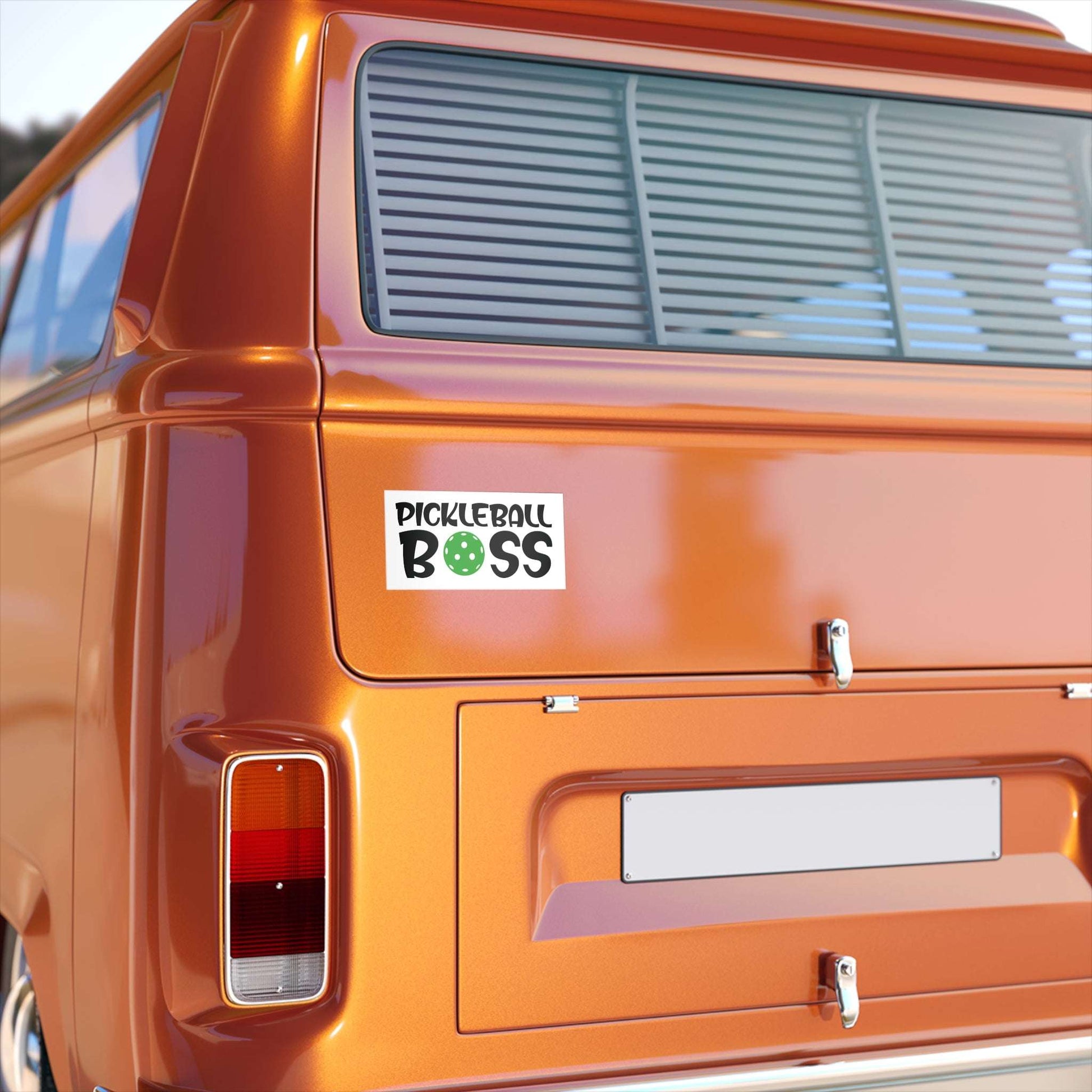 Pickleball Quirky Bumper Sticker - Pickleball Boss