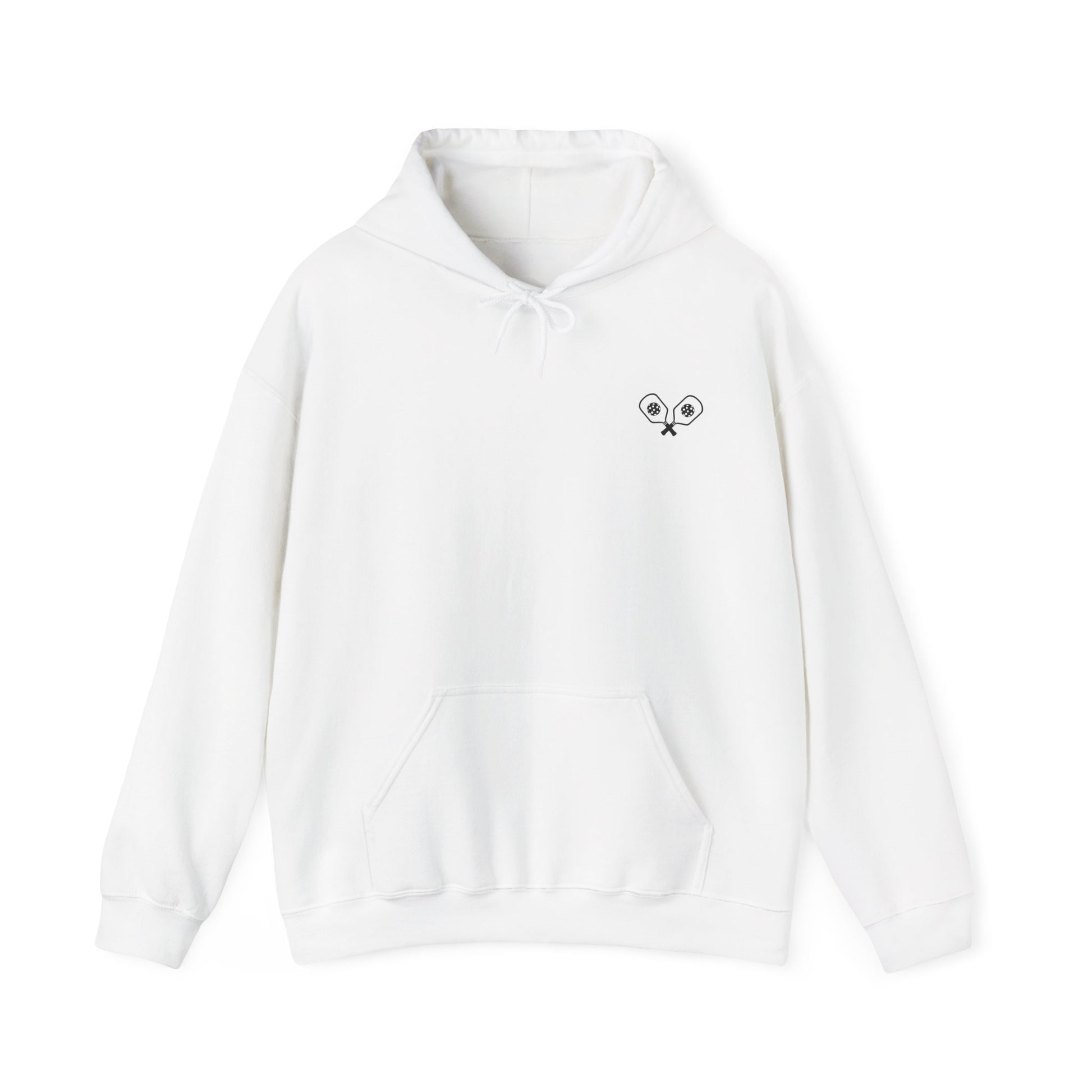 Women's Sporty Pickleball Hoodie - Pickleball Squad White