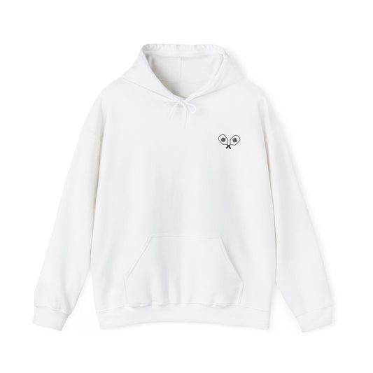 Women's Sporty Pickleball Hoodie - Pickleball Squad White