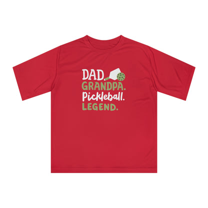Men's Lightweight Pickleball T-shirt - Dad Grandpa Pickleball Legend Sport Red