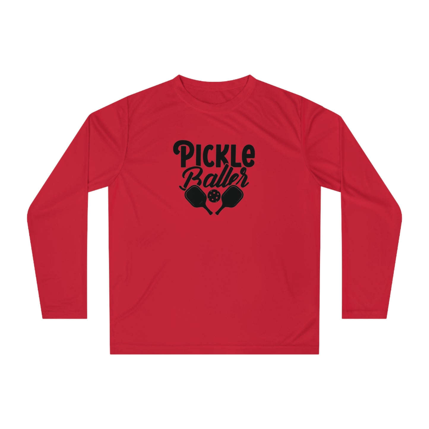 Men's Stylish Pickleball Long Sleeves top - Pickleballer Red