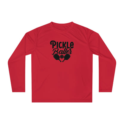 Men's Stylish Pickleball Long Sleeves top - Pickleballer Red