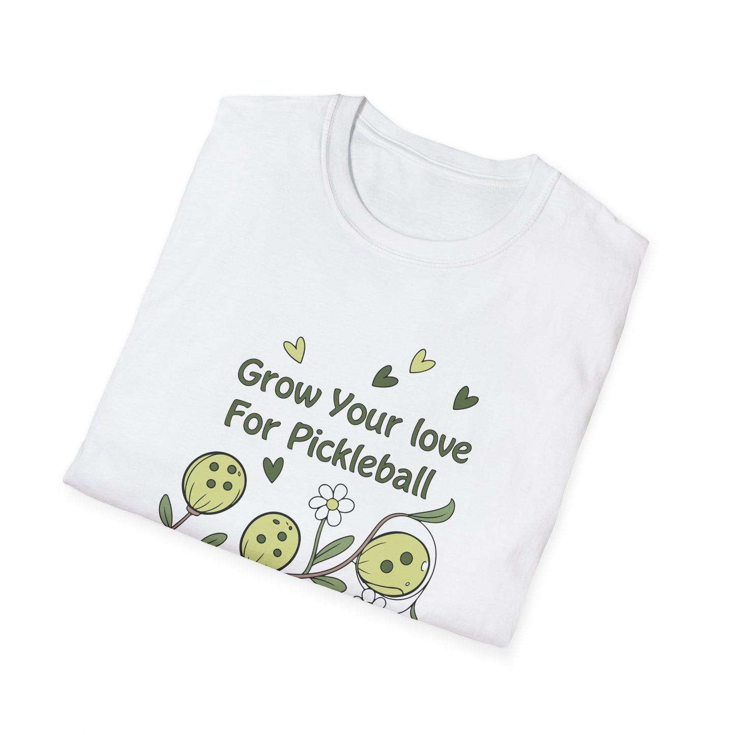 Women's Unique Pickleball T-shirt - Grow Your Love For Pickleball