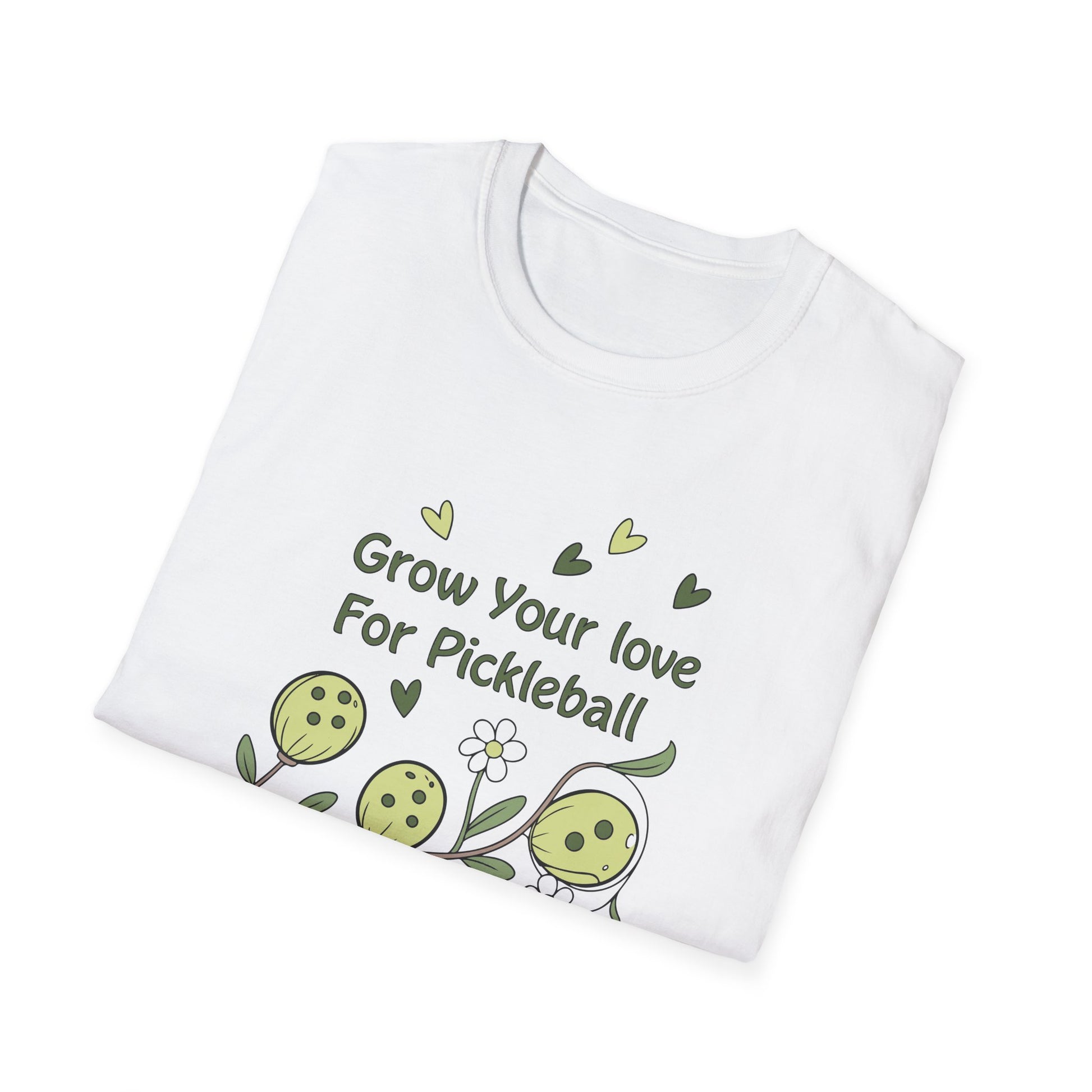 Women's Unique Pickleball T-shirt - Grow Your Love For Pickleball