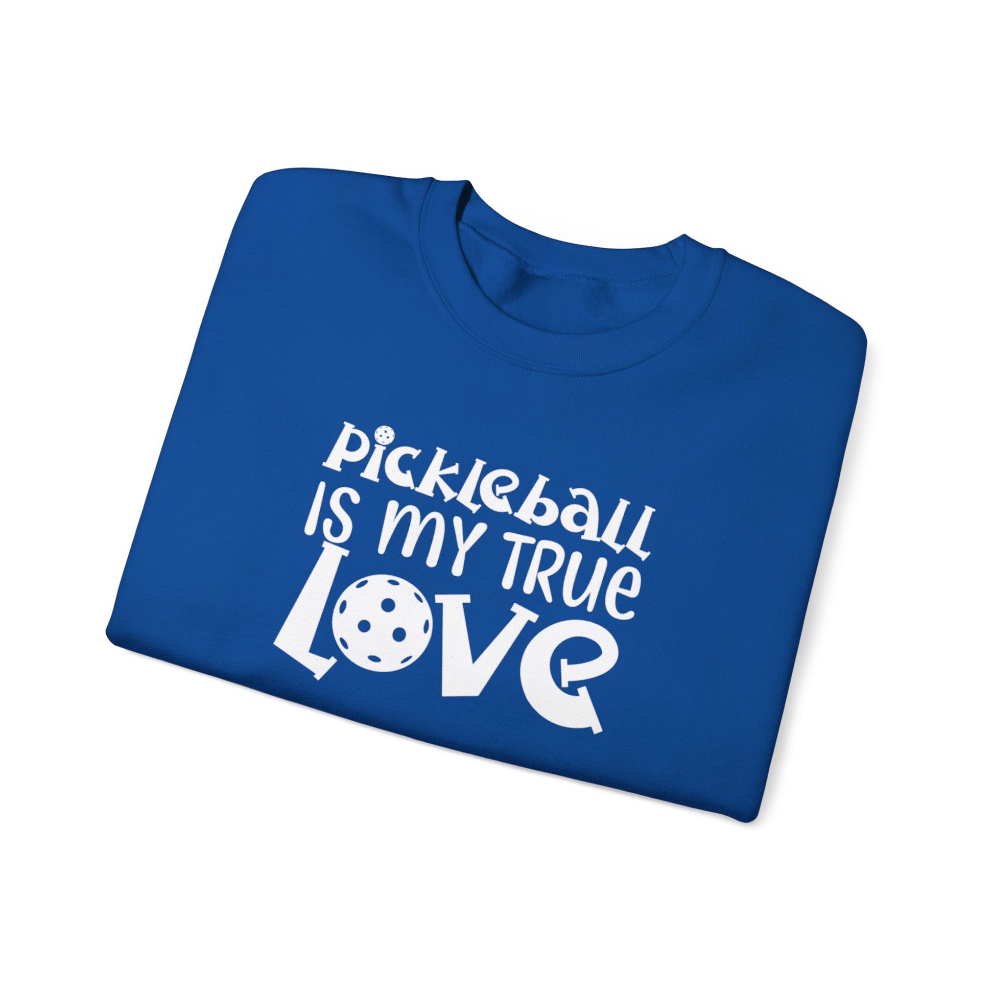 Women's Trendy Pickleball Sweatshirt - Pickleball is My True Love