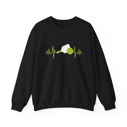 Women's Soft Pickleball Sweatshirt - Pickleball and Pulse Black