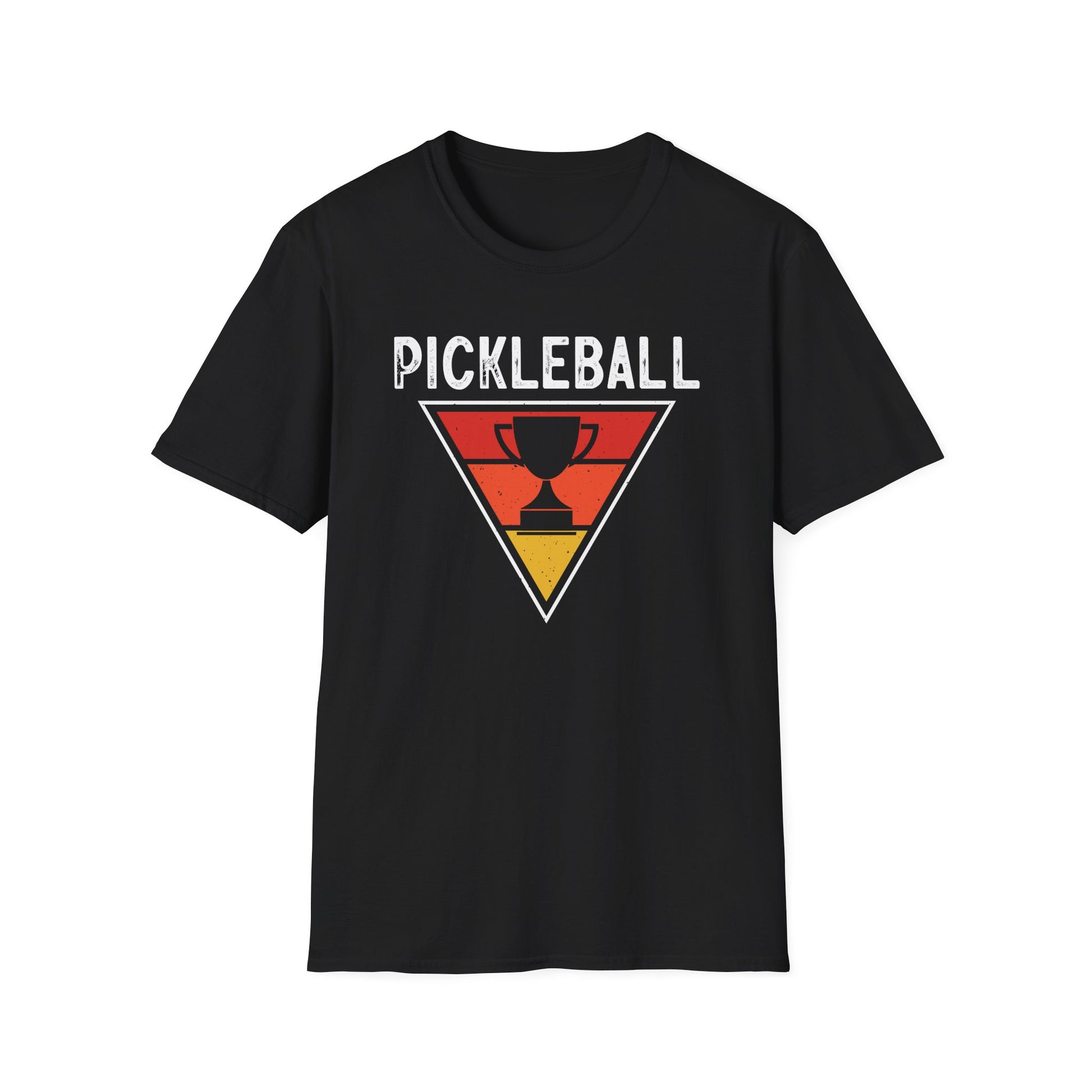 Men's Bold Pickleball T-shirt - Pickleball Trophy Black