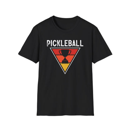 Men's Bold Pickleball T-shirt - Pickleball Trophy Black