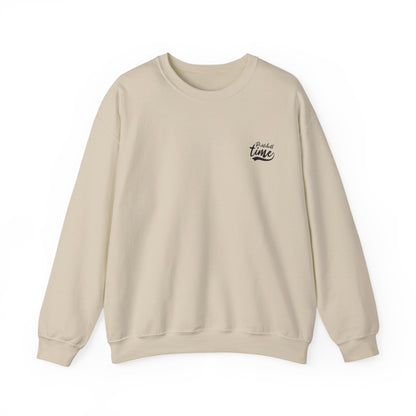 Men's Comfy Pickleball Sweatshirt - This Is My Happy Hour Pickleball Beige
