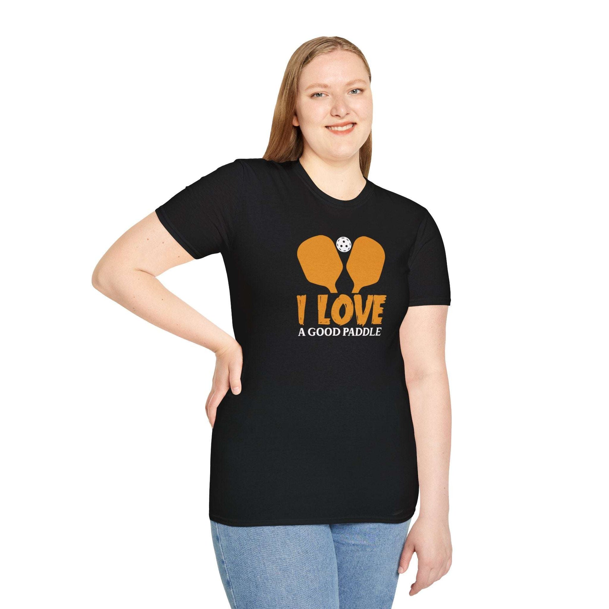 Women's Funny Pickleball T-shirt - I Love a Good Paddle
